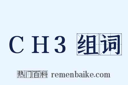 CH3组词是什么意思的图片